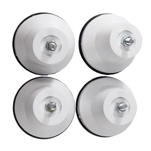 PE DE GELAD/FOGAO PLASTICO REDONDO PRATIC BRANCO (04 PÇS)