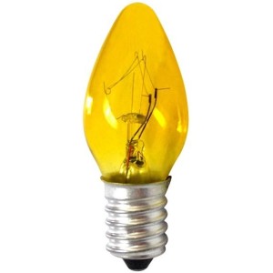 LAMPADA CHUPETA 7W X 127V AMARELA 10PÇ A.SANTOS 2310