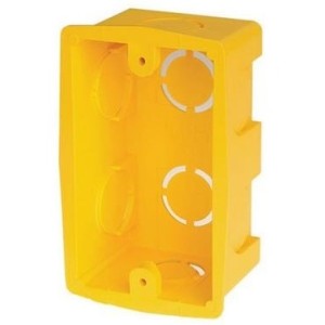 CAIXINHA PLASTICA 4X2 AMARELA ROMA 6080 1 (PCT:24UN)