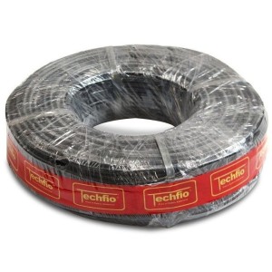 FIO CABO FLEXIVEL 6,0MM 100M TECHFIO 044 PRETO