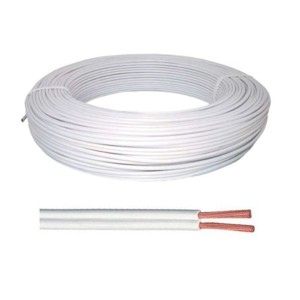 FIO CORDAO PARALELO 2X0,50MM 100M TECHFIO 127 BRANCO