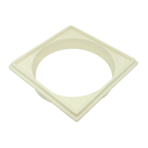 PORTA GRELHA PVC BRANCO QUADRADO 150MM LUCONI 2347