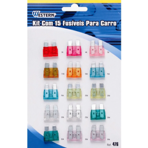 FUSIVEL P/CARRO 15PÇS WESTERN 476