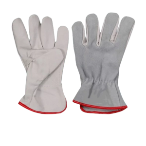 LUVA DE VAQUETA/RASPA PETROLEIRA C/ PUNHO PLASTCOR 01477 (EMB:10 PARES)