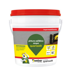 QUARTZOLIT PINTURA ASFALTICA ACQUA BALDE 18L