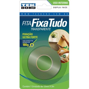 FITA DUPLA FACE ACRILICA VERDE 12MM X 2M TEKBOND