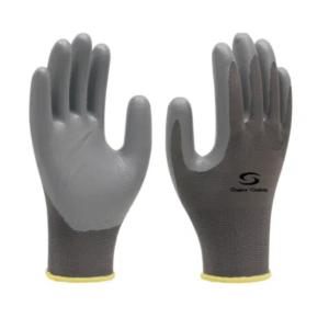 LUVA DE MALHA CINZA EMBORR. CINZA 