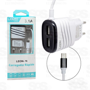 CARREGADOR CELULAR V8 SMART RAPIDO 3.1A