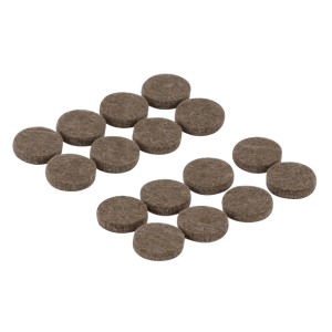FELTRO PROTETOR ADESIVO REDONDO 2,5CM 12UN UTIL UD393