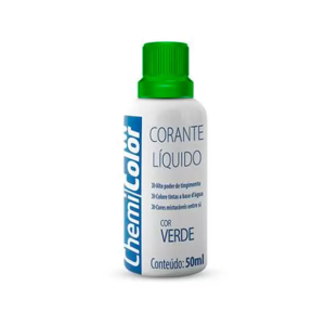 CORANTE CHEMICOLOR LIQUIDO VERDE 50ML (FD:12UN)
