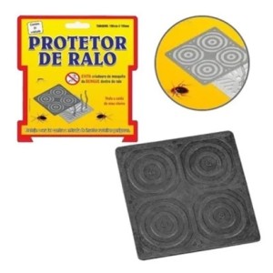TAMPA RALO BORRACHA 150MM QUADRADO