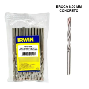 BROCA CONCRETO 08MM IRWIN (PCT:10PÇ)