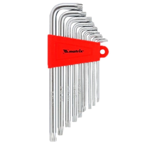 MTX CHAVE TORX 9PÇS LONGA COM FURO CROMO VANADIUM T10 A T50 123069