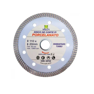 DISCO DIAM PORCELANATO FINO TURBO 110X20MM CORTAG