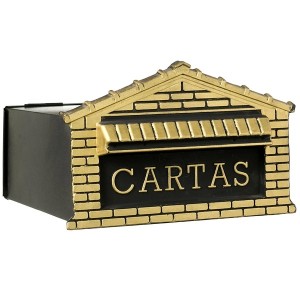 CAIXA DE CORREIO CC1 COLONIAL METAL OURO