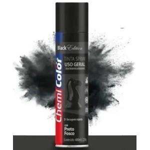 SPRAY TINTA UG PRETO FOSCO CHEMICOLOR 400ML 680096