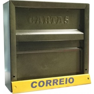 CAIXA DE CORREIO SIMPLES GRADE(FINA) METAL VERTICAL MC0015