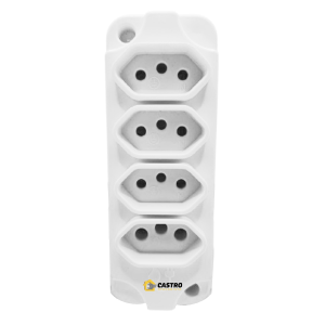 JETCON TOMADA EM BARRA QUADRUPLA 10A JCX3311