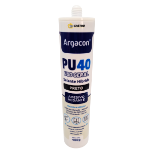 ARGACON PU 40 MULTIUSO PRETO TUBO 400G (EMBAL24PÇS) 100506