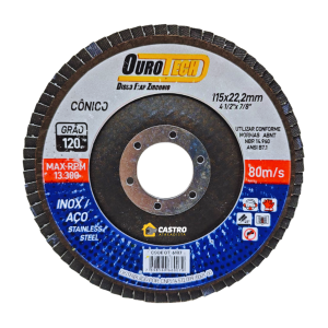 DISCO FLAP AZUL 115X22MM GR 120 OT6107 OUROTECH