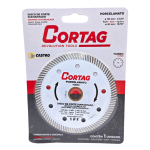 CORTAG DISCO DIAM PORCELANATO FINO TURBO 110MM 60863