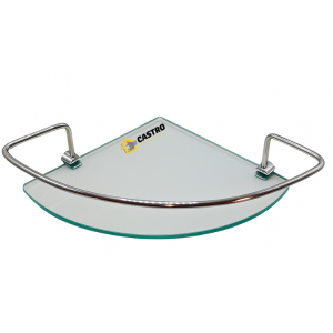 PORTA SHAMPOO CANTO METALICO VIDRO SS METAIS 1630