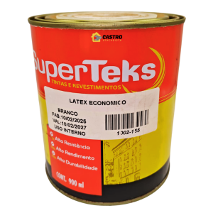 LATEX BRANCO ECONOMICO 0,900ML SUPERTEKS