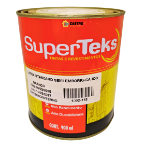 LATEX STANDART SEMI EMBORRACHADO 0,900ML SUPERTEKS