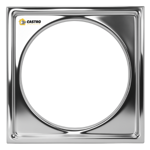 SS METAIS PORTA GRELHA INOX QUADRADA 150MM 1016