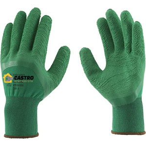 LUVA DE MALHA EMBORRACHADA VERDE 