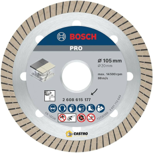 DISCO DIAM PORCELANATO FINO TURBO 110X20MM BOSCHI