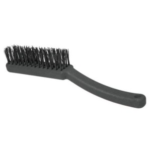 ESCOVA AÇO C/CABO PLASTICO 3 FIL. ROMA 3030 CX 12PÇ