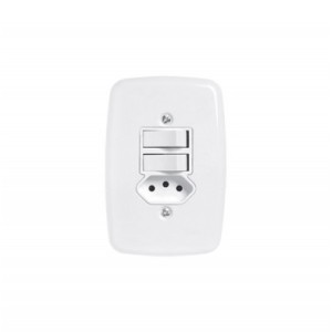 PLUZIE 2 INTERR (1S+1P)+ 1 TOM 20A C/ PLACA 3222