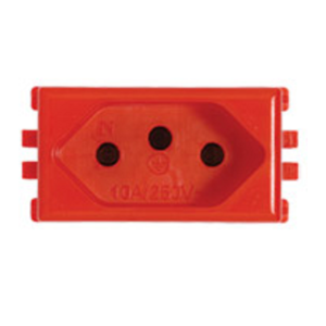 PLUZIE MODULO TOMADA 20A VERM 7276